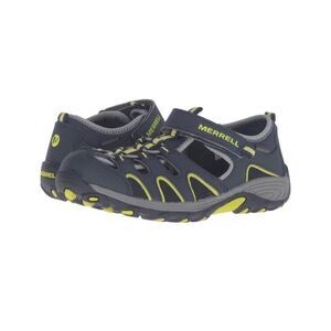 Merrell Boy's Navy Lime Hydro H2O Hiker Leather Sandals Size 4M
